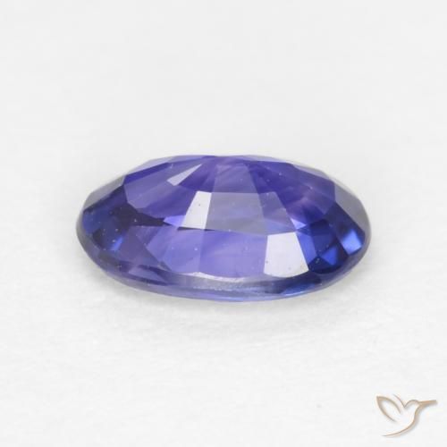 Sapphire Gemstone in 6 x 4 mm (calibrated) Size for Sale, Sapphire Stone in Deep Purple Color