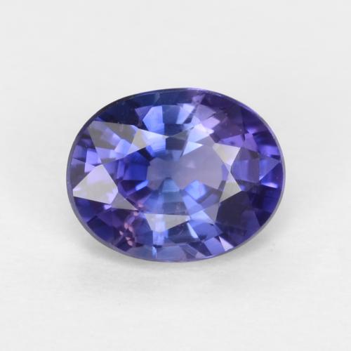 Темно-пурпурный Сапфир Камень - 0.6ct Фасетный Овал (ID: 546711)