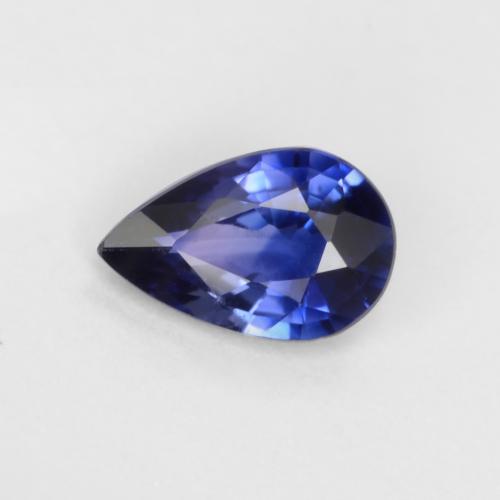 ロイヤルブルー サファイア 宝石 - 0.5ct ペアーファセット (ID: 546715)
