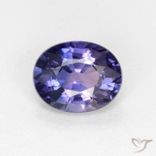 Viola scuro Zaffiro Gem - 0.7ct Ovale sfaccettato (ID: 546718)