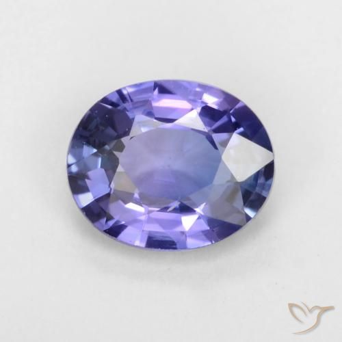 Deep Purple Sapphire Gem - 0.5ct Oval Facet (ID: 546719)