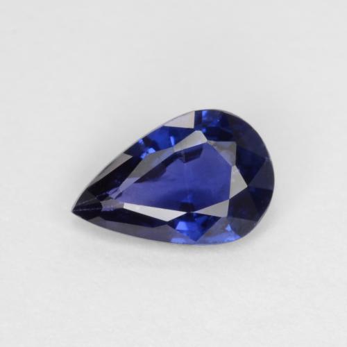 Azul real Zafiro Gema - 0.4ct Corte en forma de pera (ID: 546722)