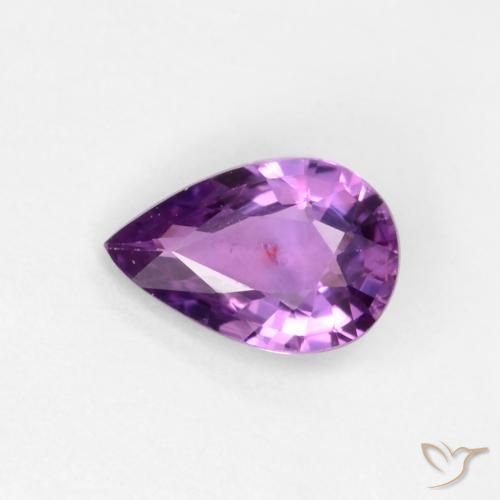Medium-Dark Purple Сапфир Камень - 0.4ct Фасетная Груша (ID: 546858)