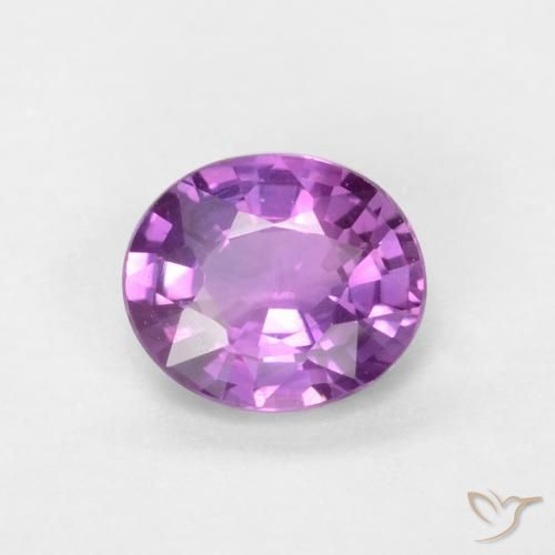 0.39ct Natural Intense Purple Sapphire, Oval, VS