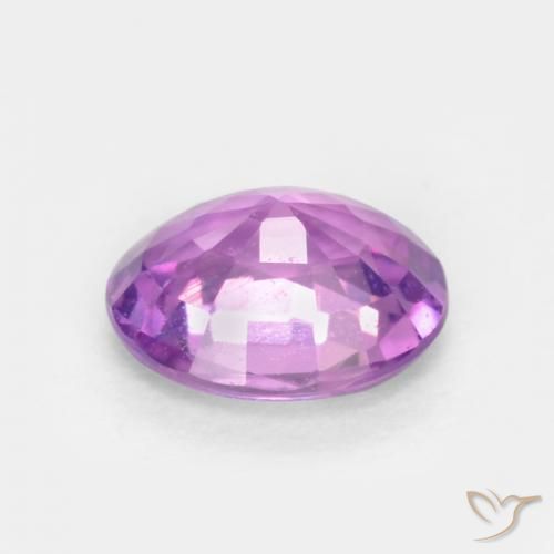 Sapphire Gemstone in 5.4 x 4.4 mm Size for Sale, Sapphire Stone in Medium Purple Color