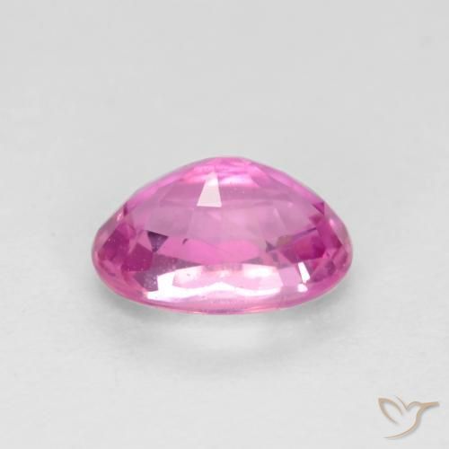 Sapphire Gemstone in 5.7 x 3.9 mm Size for Sale, Sapphire Stone in Purple-Pink Color