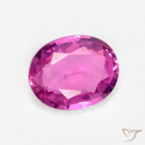 0.40 ct Purple Sapphire Stone, Natural Sapphire in Oval Facet Shape for Sale