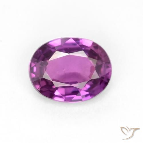 Púrpura intenso Zafiro Gema - 0.4ct Forma ovalada (ID: 546868)