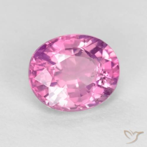 0.67 ct Purple Sapphire Stone, Natural Sapphire in Oval Facet Shape for Sale