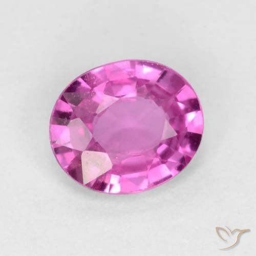 0.49 ct Purple Sapphire Stone, Natural Sapphire in Oval Facet Shape for Sale