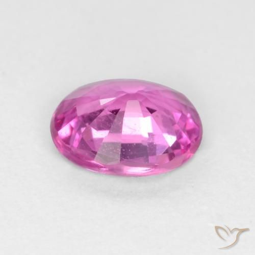 Sapphire Gemstone in 5.4 x 4.6 mm Size for Sale, Sapphire Stone in Pinkish Purple Color
