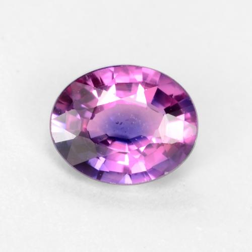 Intense Purple Saphir Edelstein - 0.4ct Oval facettiert (ID: 547393)