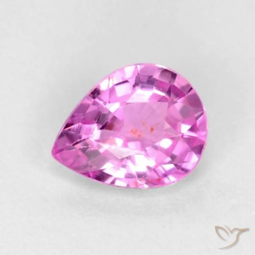 Medium Purple Saphir Edelstein - 0.4ct Birnen Schliff (ID: 547396)