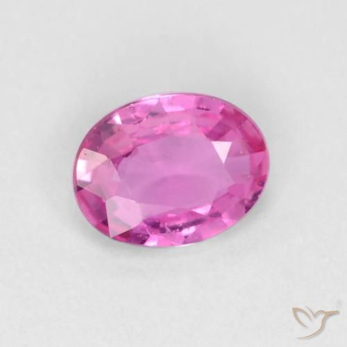 0.32 ct Purple Sapphire Stone, Natural Sapphire in Oval Facet Shape for Sale