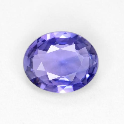 Intense Violet Blue Сапфир Камень - 0.5ct Фасетный Овал (ID: 547399)