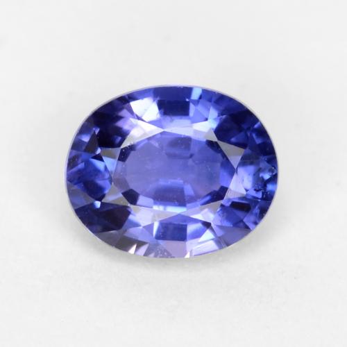 Фиолетово-синий Сапфир Камень - 0.6ct Фасетный Овал (ID: 547495)
