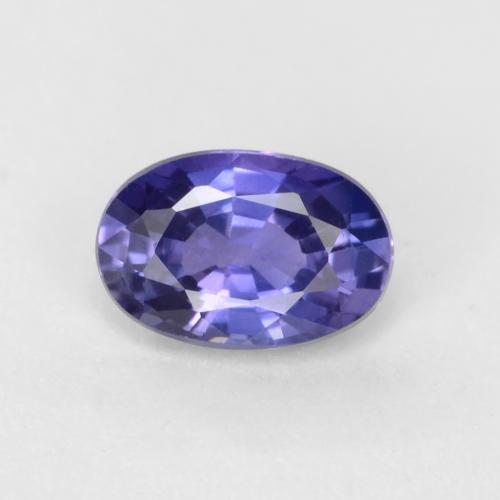 Medium Navy Blue Sapphire Gem - 0.6ct Oval Facet (ID: 547496)