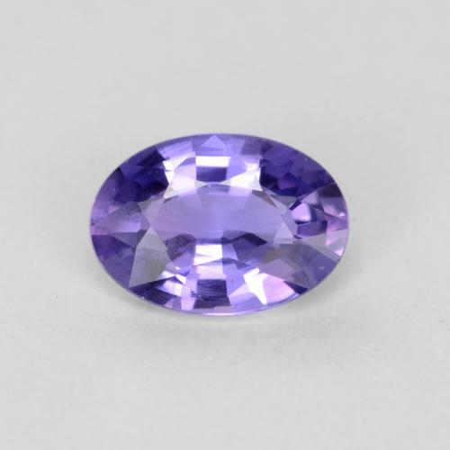 tieflila Saphir Edelstein - 0.5ct Oval facettiert (ID: 547497)