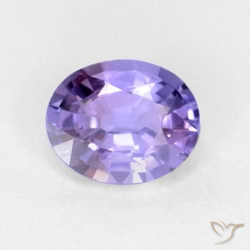 0.48 ct Violet Sapphire Stone, Natural Sapphire in Oval Facet Shape for Sale