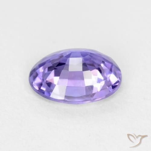 Sapphire Gemstone in 5.4 x 4.4 mm Size for Sale, Sapphire Stone in Pinkish Violet Color