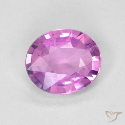 0.49ct Natural Deep Pinkish Purple Sapphire, Oval, VVS-VS