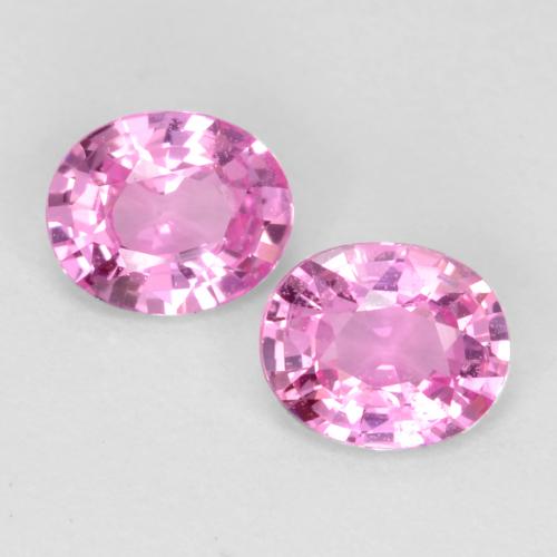 Intense Pink Sapphire Gem - 0.4ct Oval Facet (ID: 547785)