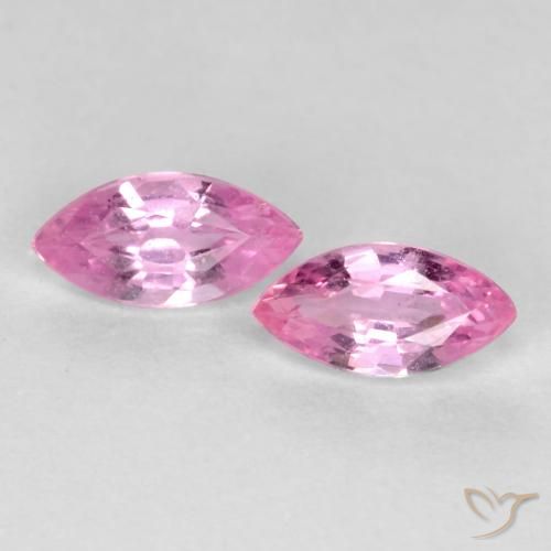 Purple-Pink Sapphire Gem - 0.2ct Marquise Facet (ID: 548956)