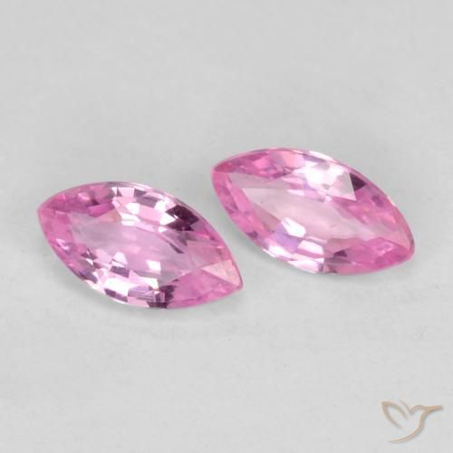 0.42 ctw Purple Sapphire Stones, Natural Sapphire in Marquise Facet Shape for Sale