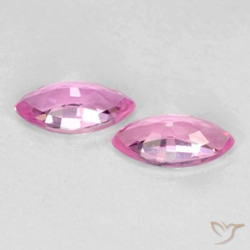 Sapphire Gemstones in 5.1 x 2.8 mm Size for Sale, Sapphire Stones in Intense Purple Color