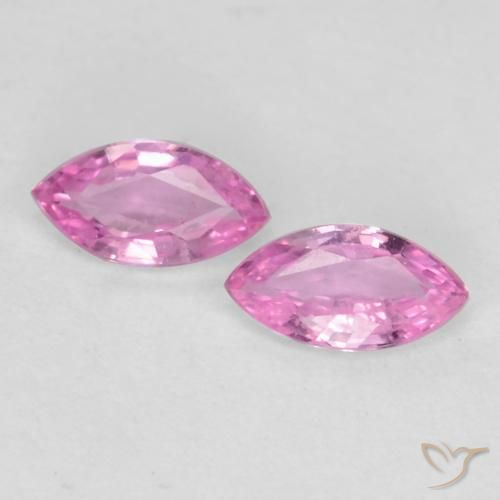 0.37 ct Purple Sapphire, 5.2 x 2.7 mm Marquise Cut From Tanzania, Photo A