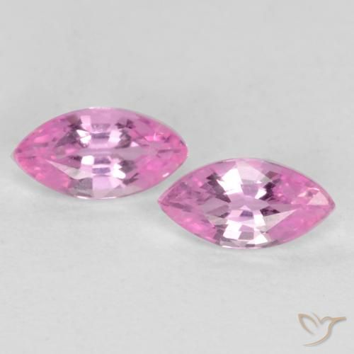Purple-Pink Sapphire Gem - 0.2ct Marquise Facet (ID: 548962)