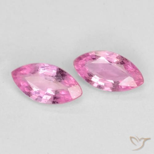 0.37 ctw Purple Sapphire Stones, Natural Sapphire in Marquise Facet Shape for Sale