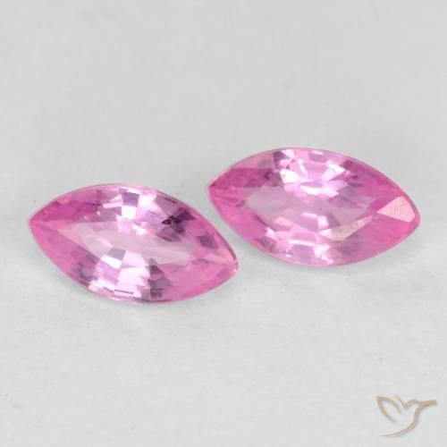 0.46 ctw Purple Sapphire Stones, Natural Sapphire in Marquise Facet Shape for Sale