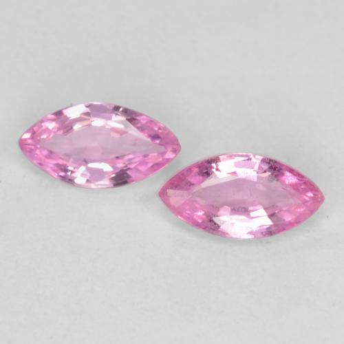 Very Light Royal Purple Pink Zaffiro Gem - 0.2ct Marquise sfaccettato (ID: 548967)