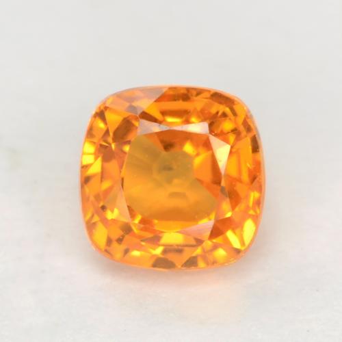 Apricot Orange Sapphire Gem - 0.6ct Cushion-Cut (ID: 549005)
