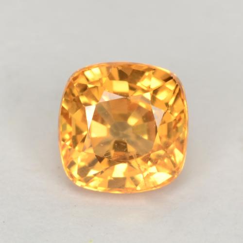 Medium-Light Orange Sapphire Gem - 0.7ct Cushion-Cut (ID: 549011)