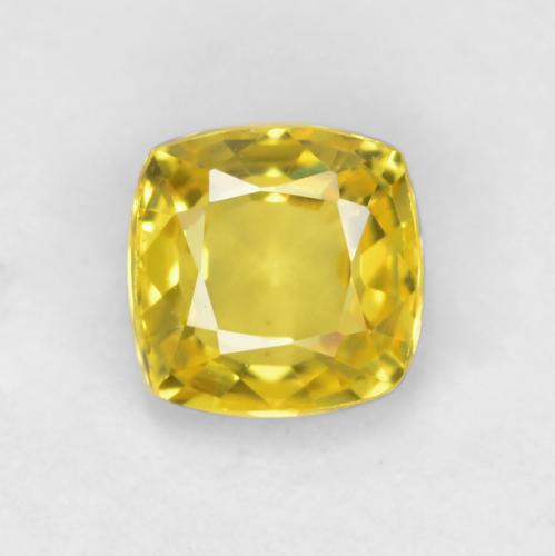 Medium-Light Yellow Сапфир Камень - 0.6ct Огранка Подушечка (ID: 549013)