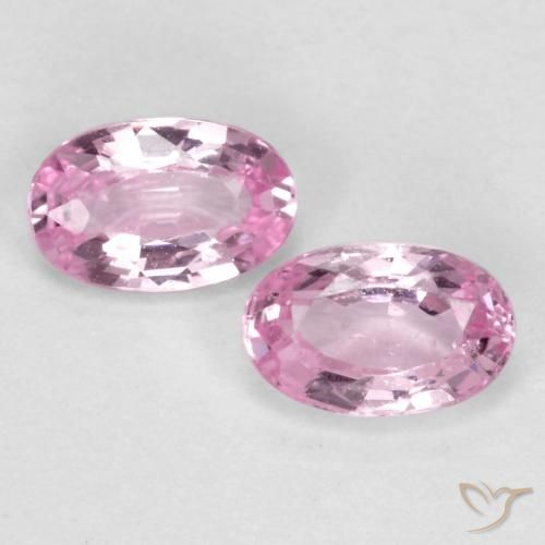 0.55 ct Pink Sapphire, 4.8 x 3.1 mm Oval Cut From Tanzania, Photo A