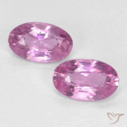 0.56 ct Pink Sapphire, 5 x 3.1 mm Oval Cut From Tanzania, Photo A