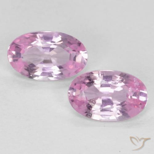 0.55ctw Natural Very Light Royal Purple Pink Sapphire, Oval, VS