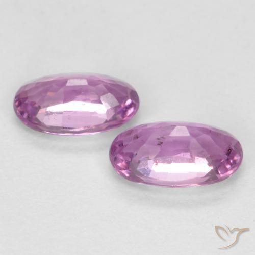 Sapphire Gemstones in 5 x 3 mm (calibrated) Size for Sale, Sapphire Stones in Pinkish Purple Color