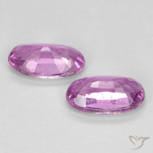 Sapphire Gemstones in 5 x 3 mm (calibrated) Size for Sale, Sapphire Stones in Medium-Light Purple Color