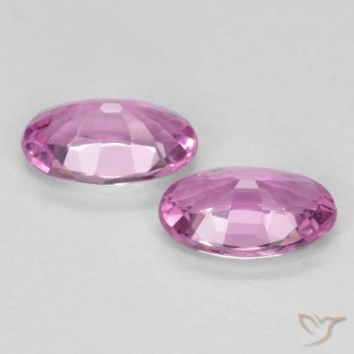 Sapphire Gemstones in 5 x 3 mm (calibrated) Size for Sale, Sapphire Stones in Intense Pinkish Purple Color