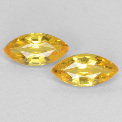 Honey Yellow Saphir Edelstein - 0.2ct Marquiseschliff (ID: 549199)