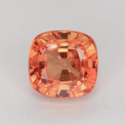 Naranja medio Zafiro Gema - 0.7ct Corte en Forma Cojín (ID: 550412)