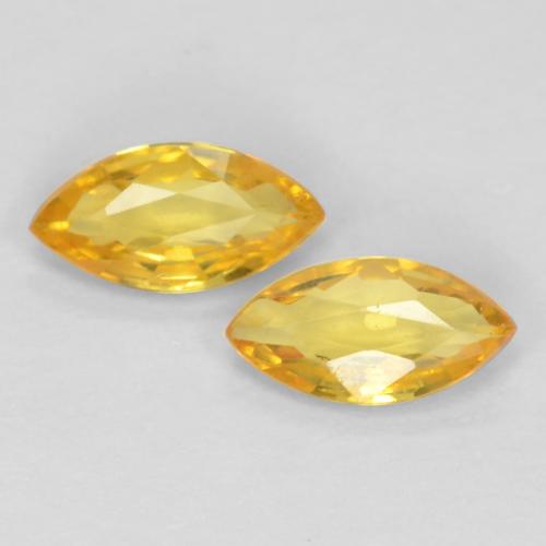 Dorado Zafiro Gema - 0.2ct Forma marquesa (ID: 550516)