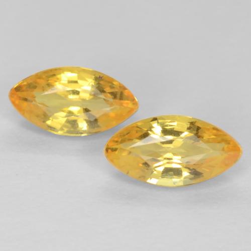 Dorado Zafiro Gema - 0.3ct Forma marquesa (ID: 550520)
