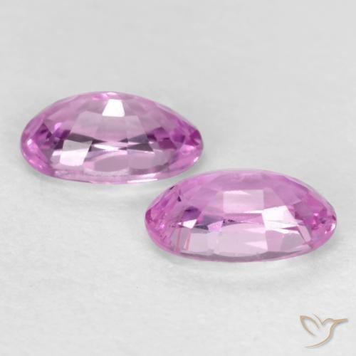 Sapphire Gemstones in 5 x 3 mm (calibrated) Size for Sale, Sapphire Stones in Pinkish Purple Color