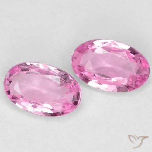 0.51 ctw Purple Sapphire Stones, Natural Sapphire in Oval Facet Shape for Sale