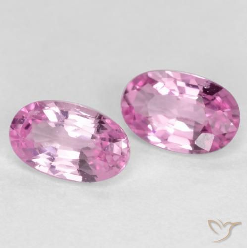 0.56 ctw Purple Sapphire Stones, Natural Sapphire in Oval Facet Shape for Sale
